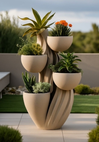 <span class = 'golden-text'>FRP GRC</span> Planter Pots